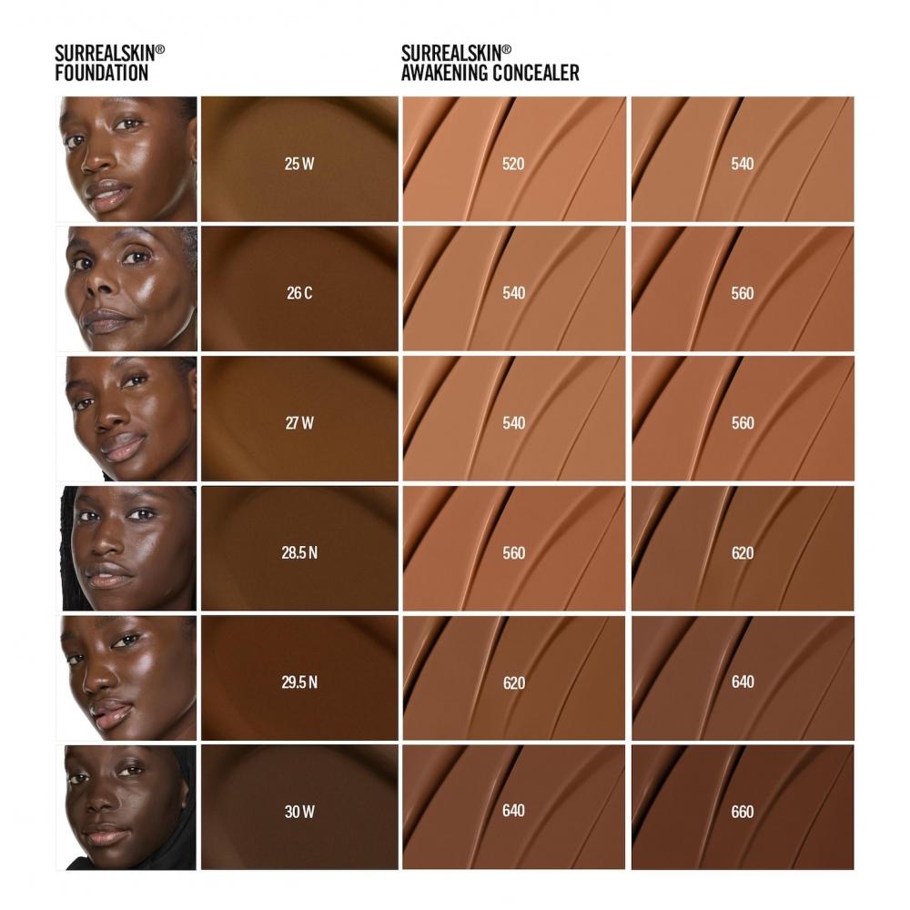 Makeup By Mario Surrealskin Leuchtendes Feuchtigkeitsspendendes Make-up 1 Unze 30 ml 25w Dunkel Mit Warmem Unterton