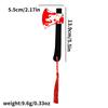 1Pcs Creative Horror Themed Series Clear Acrylic Tassel Bookmark Gifts