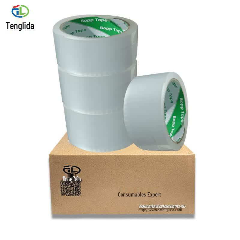 Tenglida 45mm x 200yd Transparent White Packaging Tape