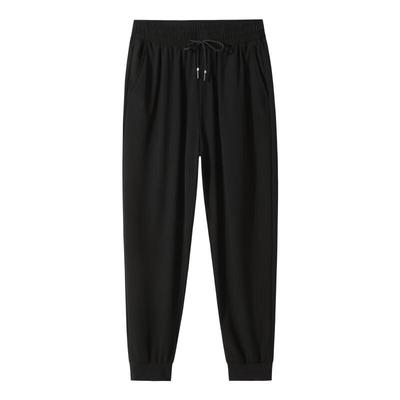 Dibinze Men's Plus Size Ice Silk Jogger Pants