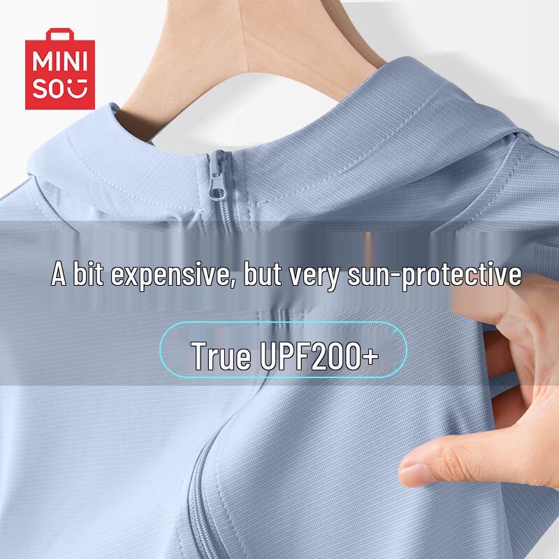 MINISO Men s UPF200+ Ice Silk Hooded Sun Protection Jacket 2XL