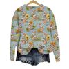 Women's Fashion Easter Printed Long Sleeve Loose Round Neck Sweatshirt Top