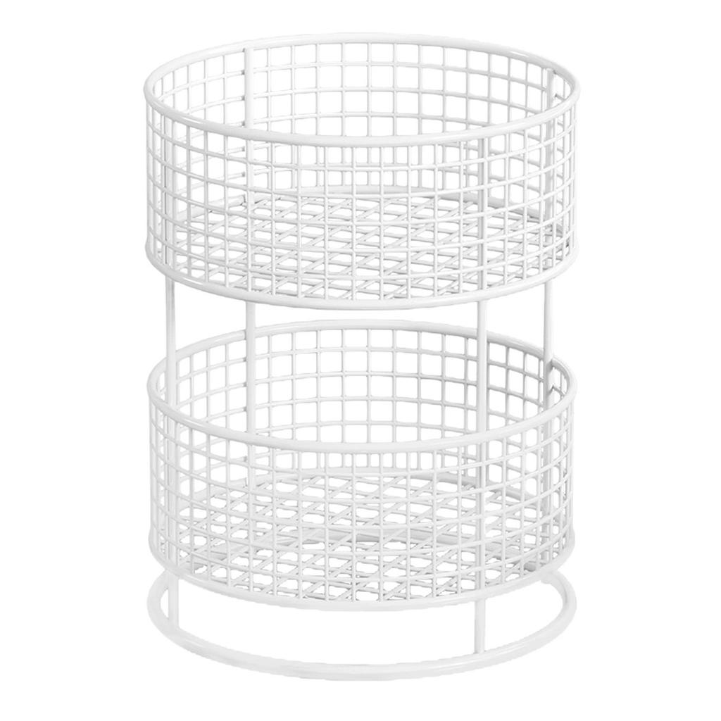 Metal Wire Storage Basket Iron Farmhouse Multifunctional Decor Storage Bin Countertop Organizer Kitchen Fruit Basket for Cabinet
