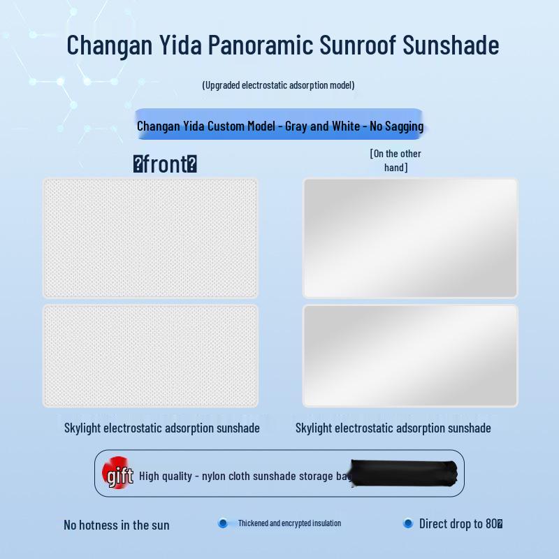 Changan 23 Model Yidada Sunroof Sunshade - Heat Insulation, Sun Protection, Privacy Blocker.