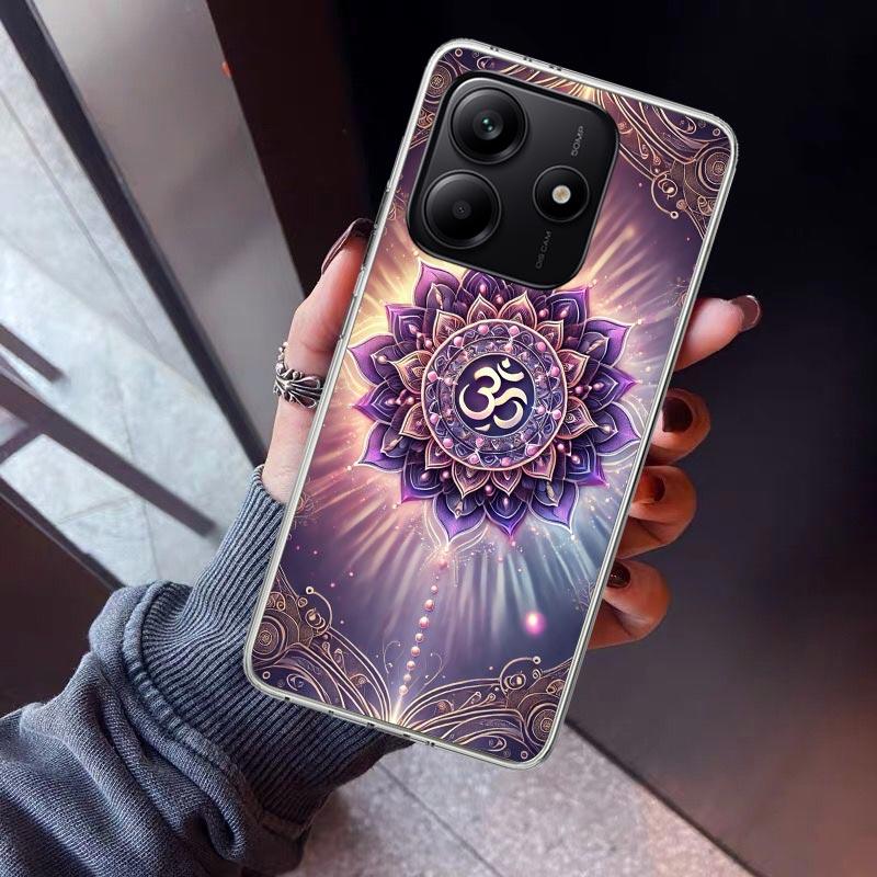 Mandala Chakra Insist Yoga Phone Case For Xiaomi Redmi Note 10 11 12 13 14 15 Pro Plus 11S 12S 14S 11T 11E 10S Soft TPU Back Cov
