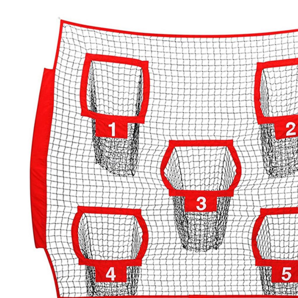 Fußball-Wurfnetz mit 5 Zielscheiben Robustes Softball-Trainings-Schlag für