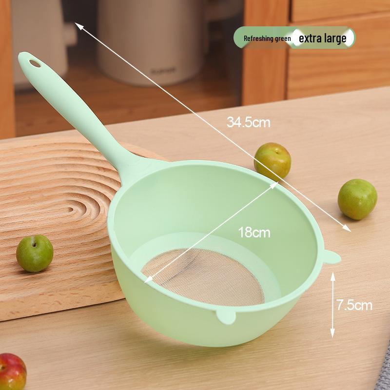 Multi-Functional Rice Washer & Colander: Hands-Free Kitchen Basin for Washing Rice, Fruits, Vegetables, with Spoon & Soy Milk Dregs Filter.