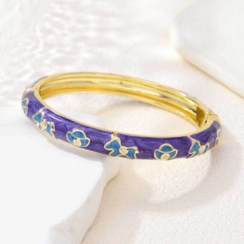 Kleines Pferd Vintage Cloisonné Armreif Chinesischer Stil Damen Handarmband Glasierter Armreif Mädchen