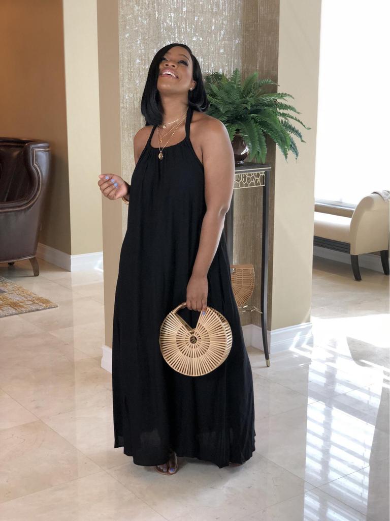 Bohemian Candy Color Sleeveless Sling Dress for Women