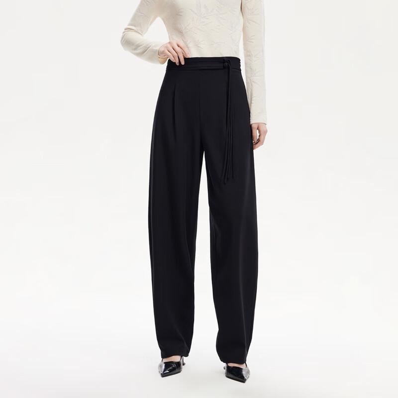 VEROMODA Women's Chinese Style Tassel Wide-Leg Casual Pants