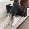 Loose Thin Men's Jeans Hong Kong Style Spring Summer High Street Trend Ins Straight Leg Nine Point Casual Pants