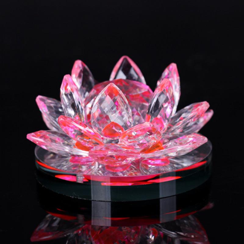 Solar-Powered Rotating Lotus Car Perfume Ornament