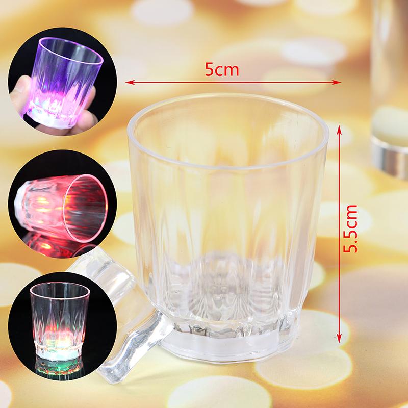 LED Automatic Flashing Cup Sensor Light Up Mug Wine Beer Whisky Shot Drink for Glow Christmas Party Bar Club Birthday Drinkware