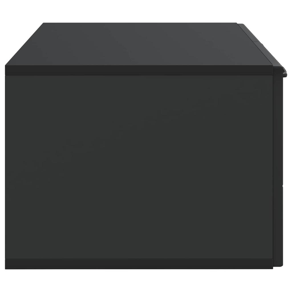 Wall Mounted TV Cabinet Black 59.5 X 41 X 30 Cm