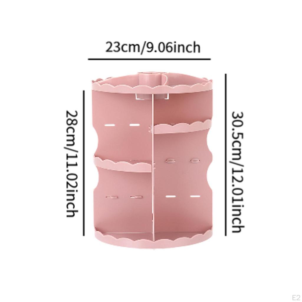 Rotating Makeup Organizer Cosmetic Display Case Shelf Stand Tray Rack Holder for