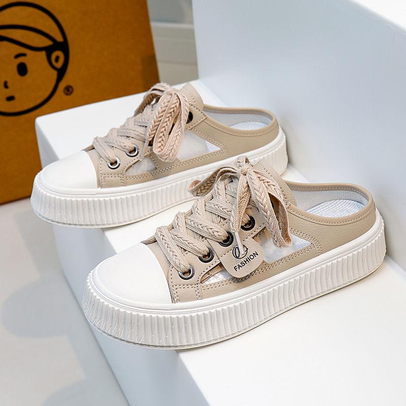 

Модные сандалии с ремешком, женская обувь для улицы, белые женские шлепанцы из парусины высокого качества, тренд 2024, водонепроницаемая люксовая обувь из ЭВА 40