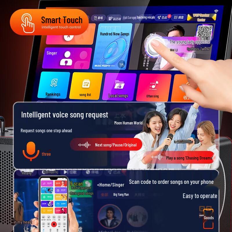 SANSUI E93 Portable KTV Karaoke Speaker System