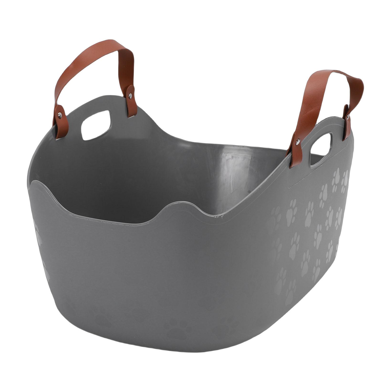 Portable Cat Litter Box Super Large Capacity Proof Handheld Cat Litter Box Basket for Travel