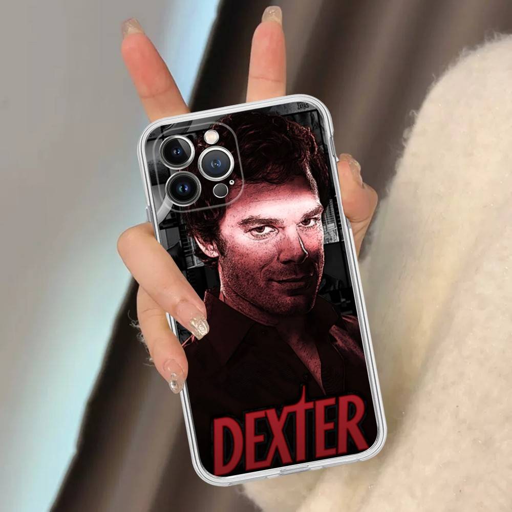 

D-Dexter Morgan Transparent Soft Phone Case For IPhone 15 12 14 16 17 13 Plus 11 Pro Max 13 Pro iPhone 12pro max