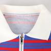 Shop   Women Collar Half Zip Stripe Retro Loose Ls Tee Gray Naru Wsh260057