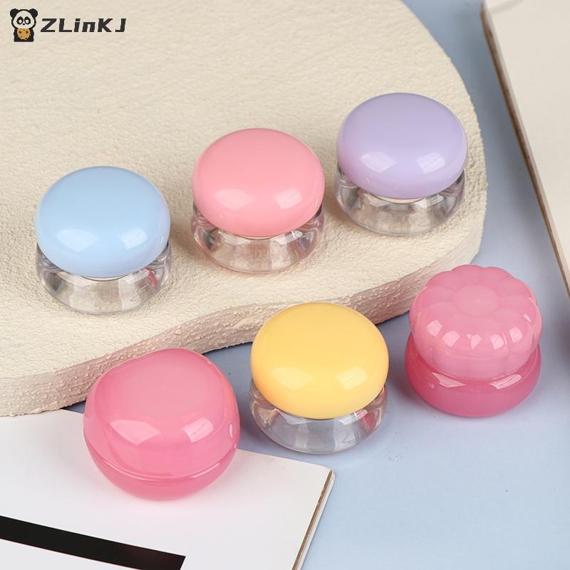 1 Stück 5g Leere Plastik-Lippenpeeling-Tiegel mit Deckel Reisebalsam Maske Hautpflegebehälter Niedlicher Rouge-Tiegel Kosmetiktiegel