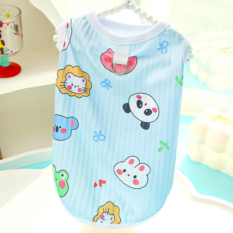 Spring and Summer Cat Clothing Bichon Frise Big Dog Golden Retriever Cat Pet Clothing Dog Clothing Supplies Vests