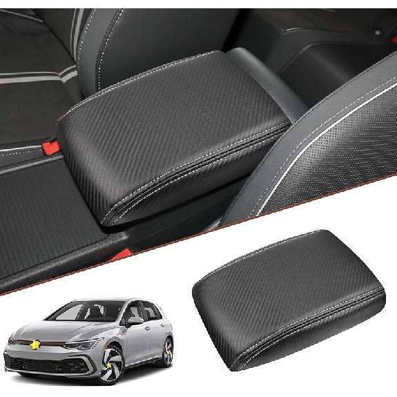SKTU for 2013-2019 Volkswagen VW Golf 7 MK7 MK7.5 Central Console Armrest Rest Pad 2019 Golf 7 MK7 MK7.5 Center Console Seat Box Cover Protector