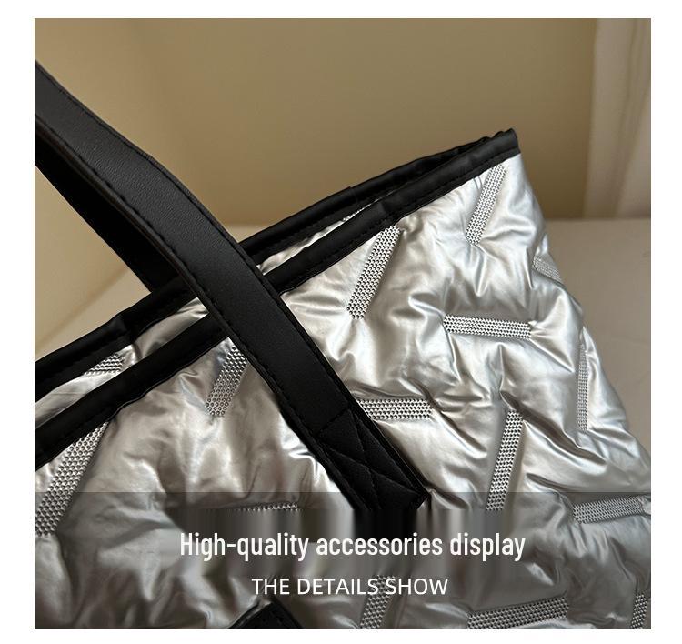 Tasche mit Prägung im koreanischen Stil: Handtasche mit großer Kapazität für Damen, Herbst-Winter