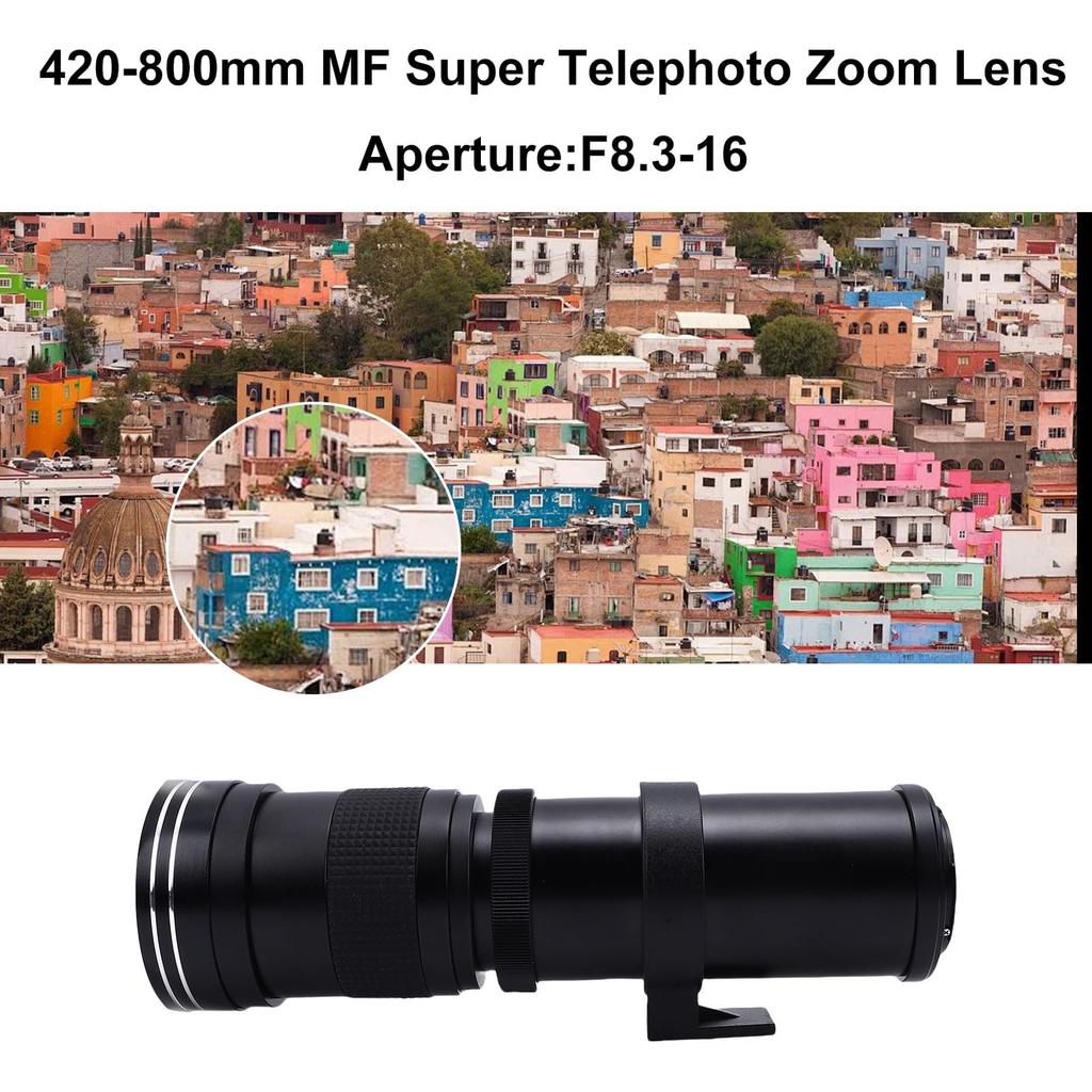 Acogedor Telephoto Manual Focus Zoom Lens for and D3100 420-800mm Lens, F8.3-16 D500, D610, D7200, D7000, D3500, D3400, D3300, D3200,