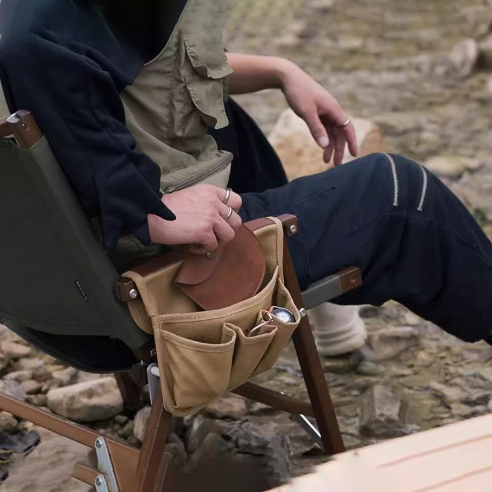 Camping Chair Armrest Organizer 1PC Hanging Storage Bag Multifunctional Side Pouch for Outdoor Gear Accessories Supplies