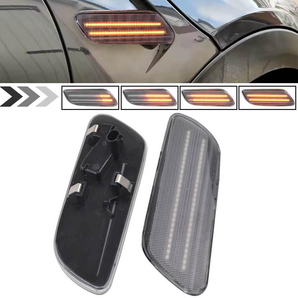 2pcs Amber Dynamic Flowing Led Side Marker Turn Signal Light Sequential Blinker Lamp for MINI COOPER F55 F56 F57