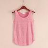 Korean Style Ribbed Cotton U Neck Sleeveless Top Women Loose Casual Wide Strap Cami Stretchy Basic Tank