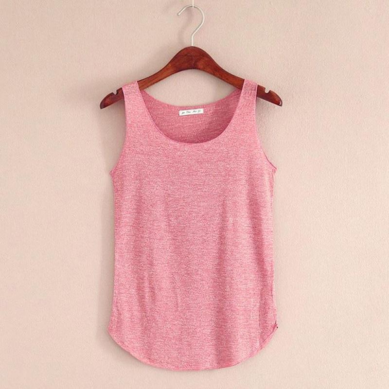 Koreanischer Stil Geripptes Baumwoll U-Ausschnitt Ärmelloses Top Damen Locker Lässig Breiter Träger Cami Dehnbar Basic Tank