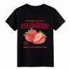 T-shirt Graphique Fraise Fraîche Soutenez les Marchés de Producteurs Locaux