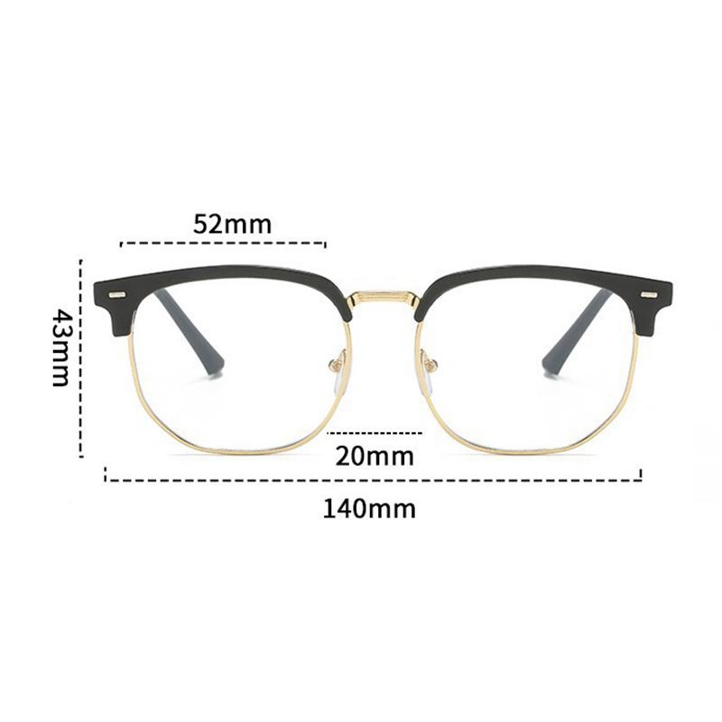 Photochromic Glasses Half Frame Anti Blue Sunglasses Eye Protection Computer Eyeglasses Eyewear For Women Men
