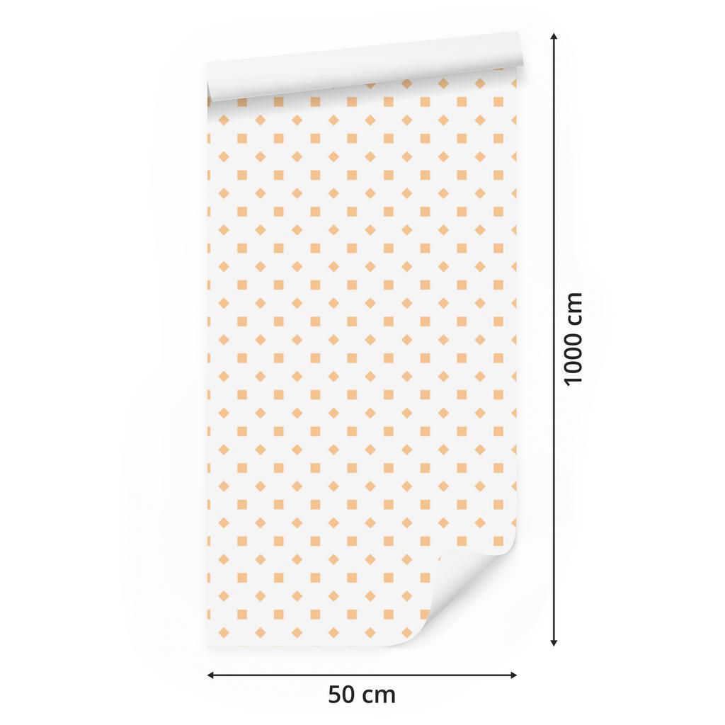 White and cream dots wallpaper, subtle detail for living room and bedroom 50x1000