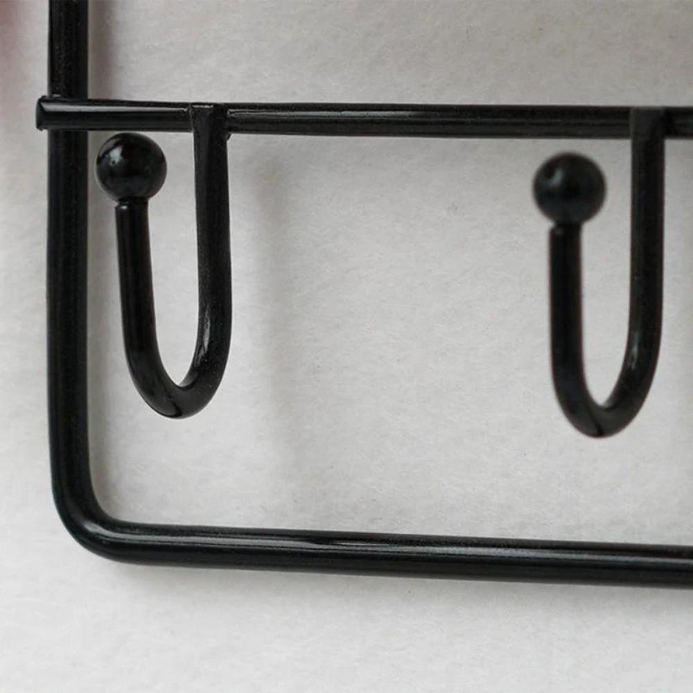 Iron Jacket Hat Storage Rack Modern Style Storage Hook  For Entryway Kitchen Office Decor