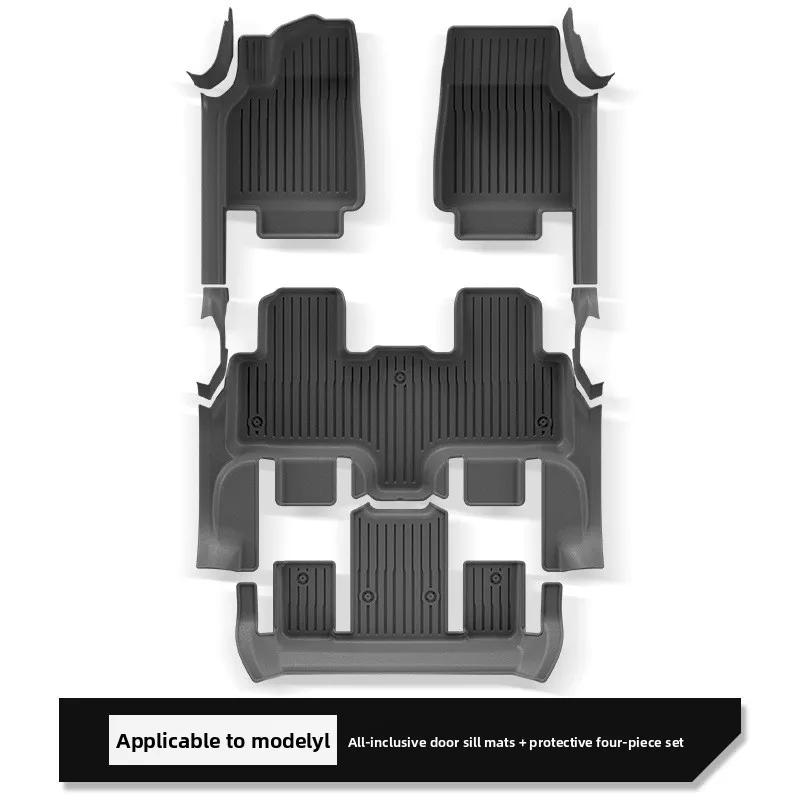 Car Sticker For Tesla Model YL 2025 Floor Mat Special Car Full Surround Threshold TPE Floor Mat Accessories Modification Car Sti