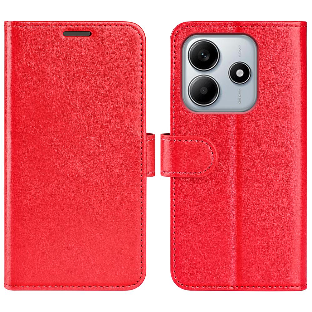 Dla Xiaomi Redmi Note 14 5G Etui Portfel Tekstura Crazy Horse Podstawka Skórzane Etui na Telefon