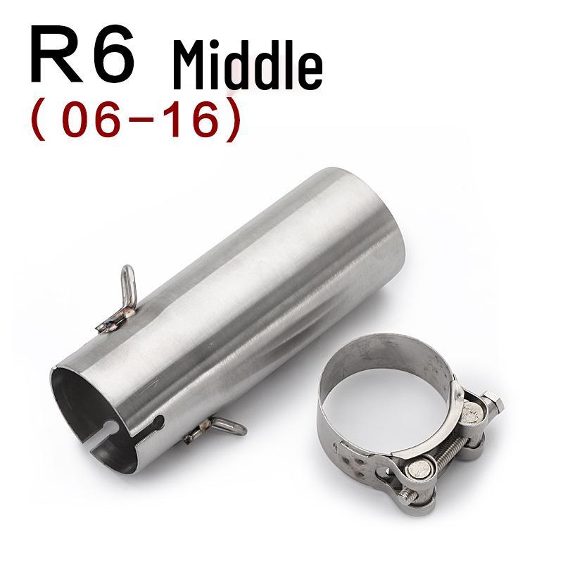 Yamaha YZF-R6 Mid-section Exhaust Pipe for Modified Motorcycles (Fits 98-05, 06-18 Models)