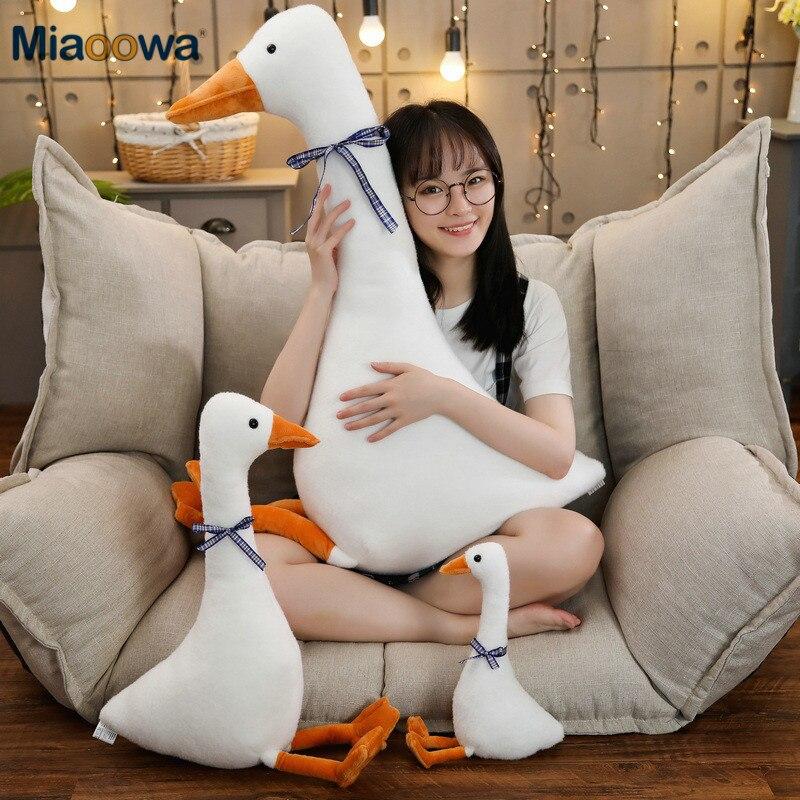 White Goose Plush Toy Cute Animal Popular Stuffed Dolls Soft Pillow Fashion Kids Toys Children Birthday Christmas Gift