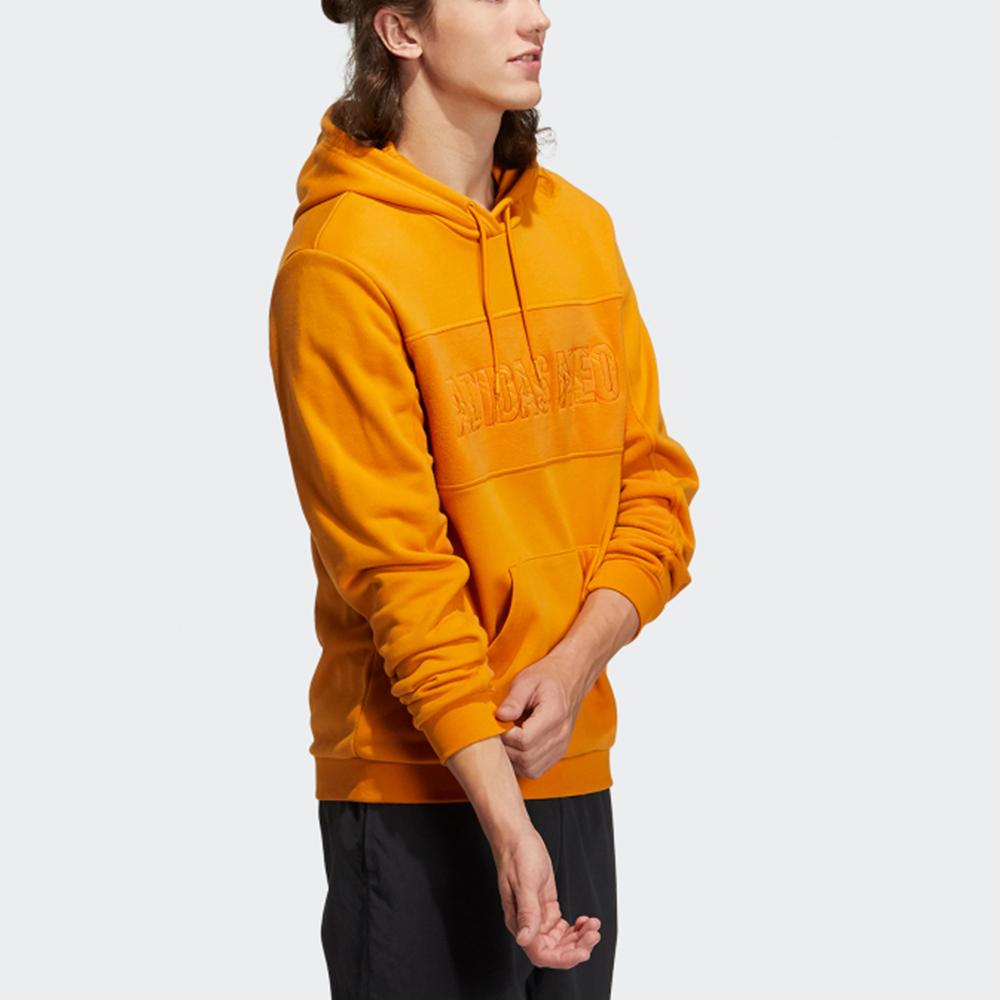 Adidas Neo Transition Hoodie, Sports Casual Men Tops Orange H45217