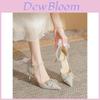 Elegant Bridal High Heels With Faux Pearl Embellishments For Wedding And Formal Events