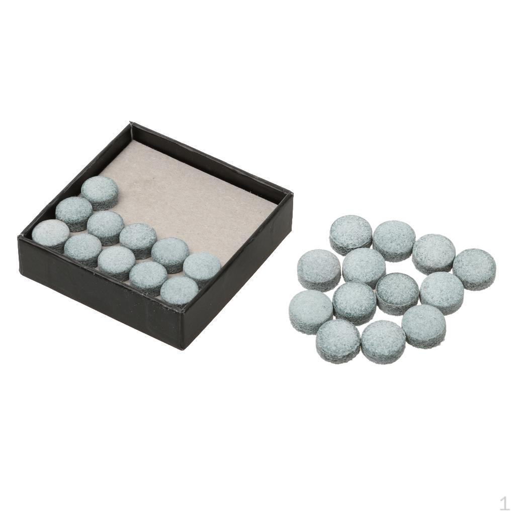 

50pcs/ Snooker or Pool Leather Cue Tips Midium Hardness Gray - 9mm, 10mm, 11mm 9mm
