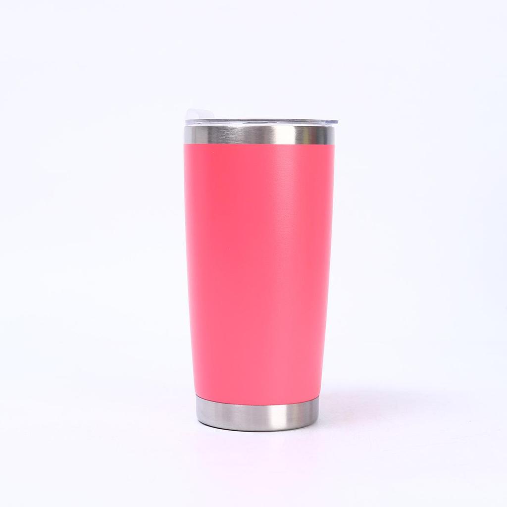 Simple 20oz Stainless Steel Vacuum Insulated Car Cup – Portable Outdoor Beer and Ice Cooler.