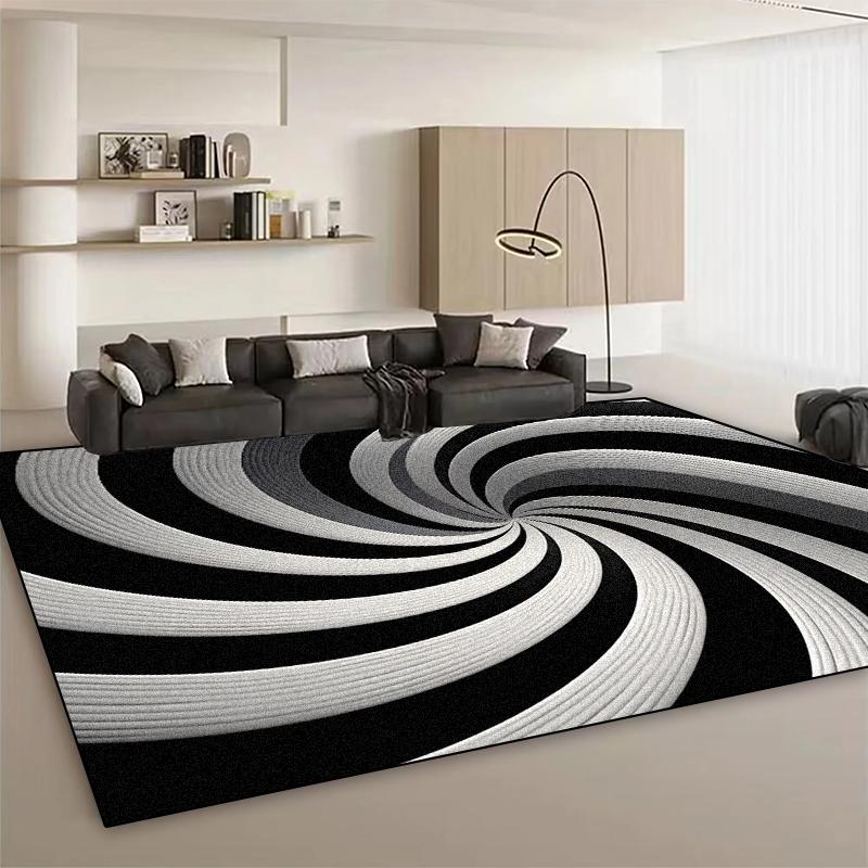 Modern Abstract Geometric Large Area Rug Non Slip Washable Carpet for Living Room Bedroom Sofa Coffee Table Mat Lounge Decor