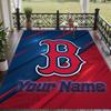 Custom Text Printed Rug Boston Red Sox Non Slip Floor Carpet For Home Room Decor