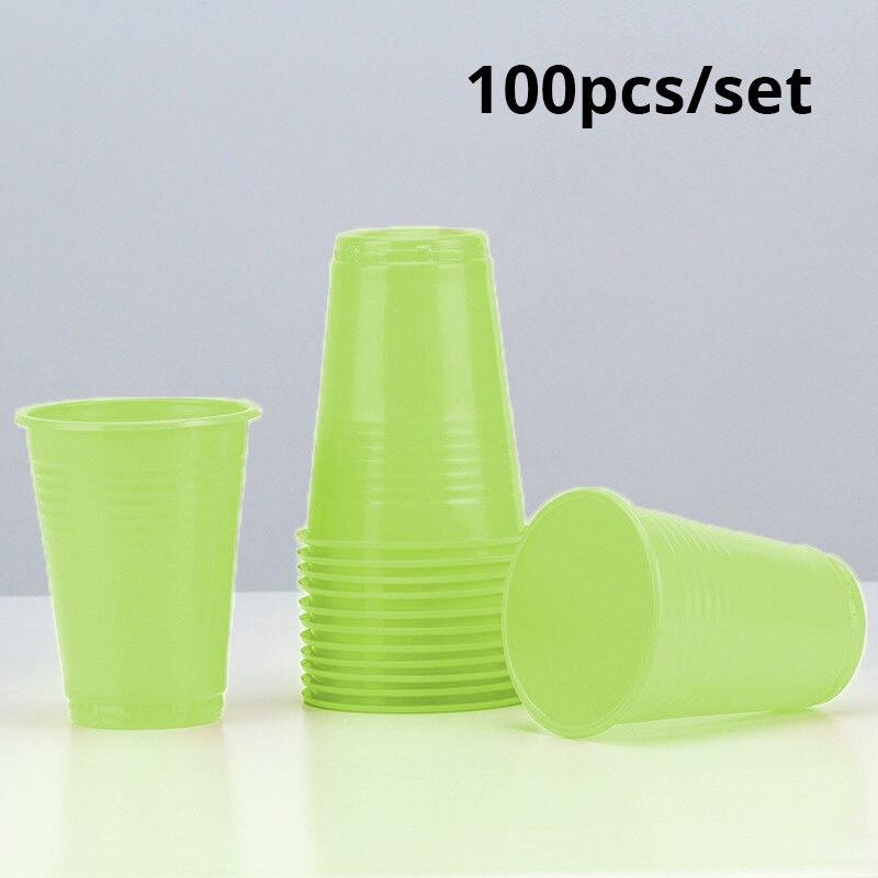 100pcs Disposable Plastic Cups Everyday Use Sturdy Plastic Party Cups For All Occasions Available In Many Color Party Supplies