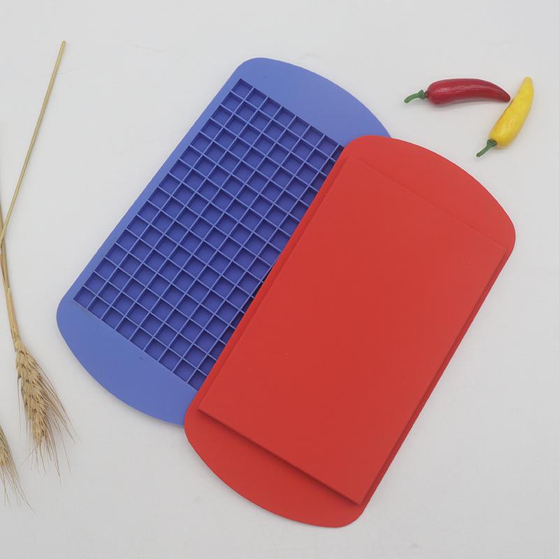 160 Mřížková mini silikonová miska na led Kostky ledu Skládací forma na led Lamač ledu Mřížka na led Malá čtvercová forma Výrobník ledu Silikonová forma