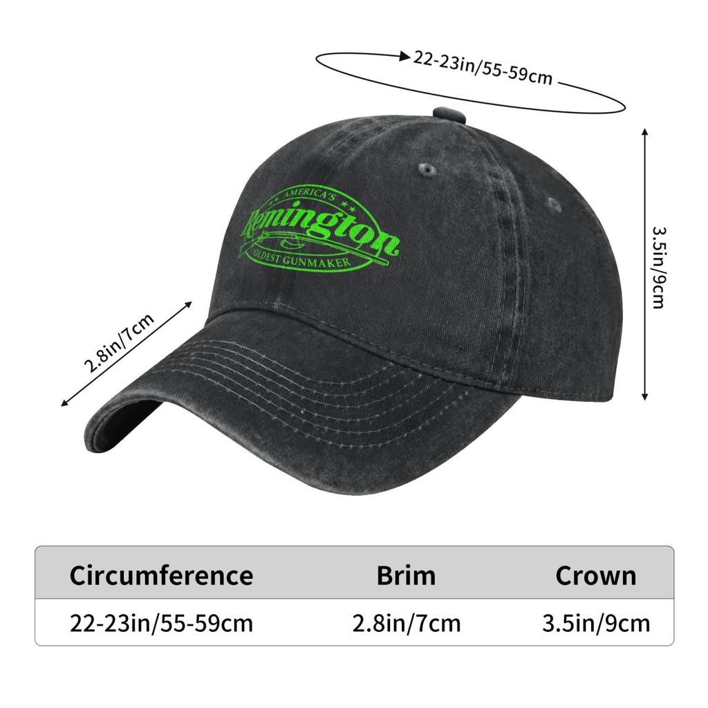 REMINGTON Fashion Baseball Cap Peaked  Mens Hat Womens   Male